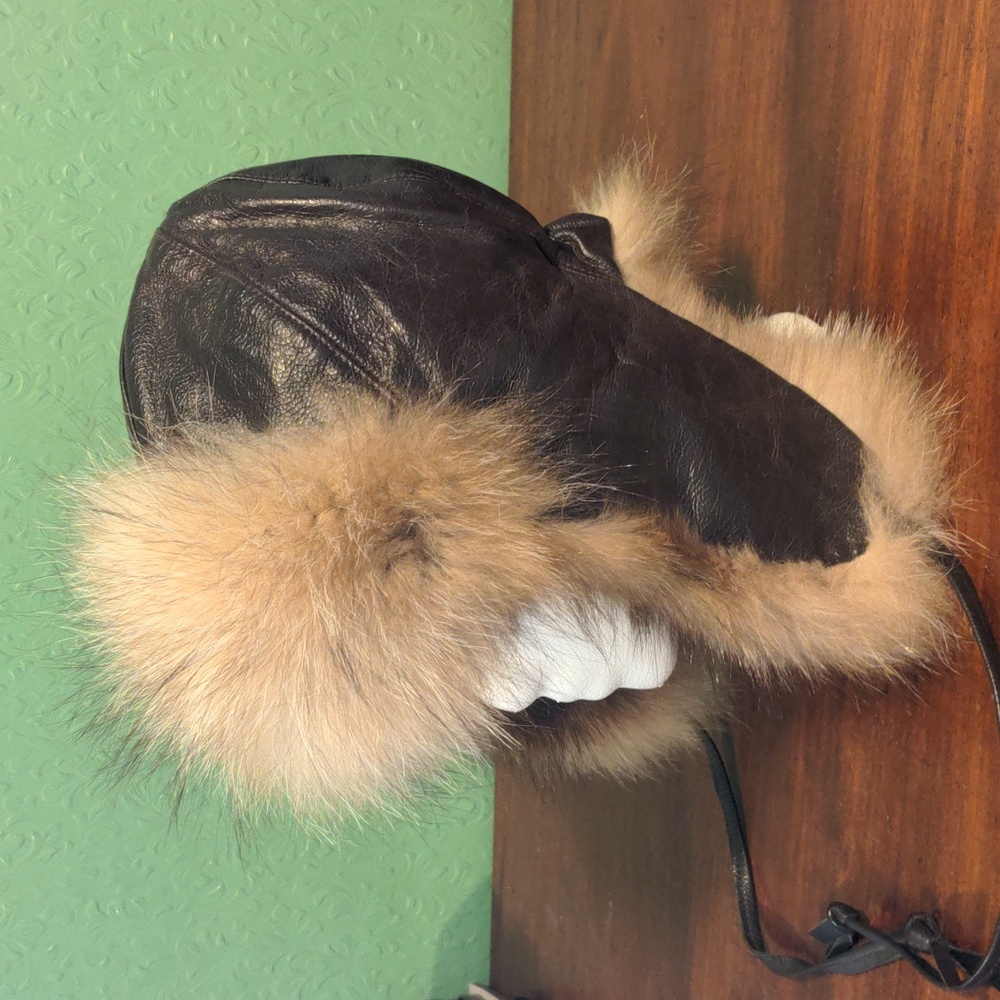Real Fox Cross Fur Trapper Hat